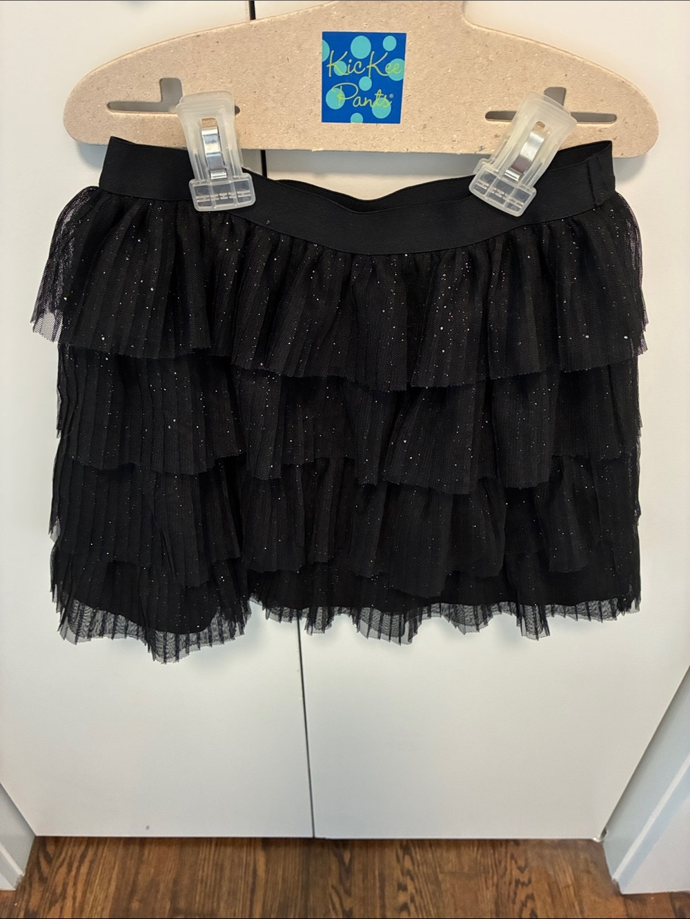 Cat & Jack Black Sparkle Tiered Tulle Skirt